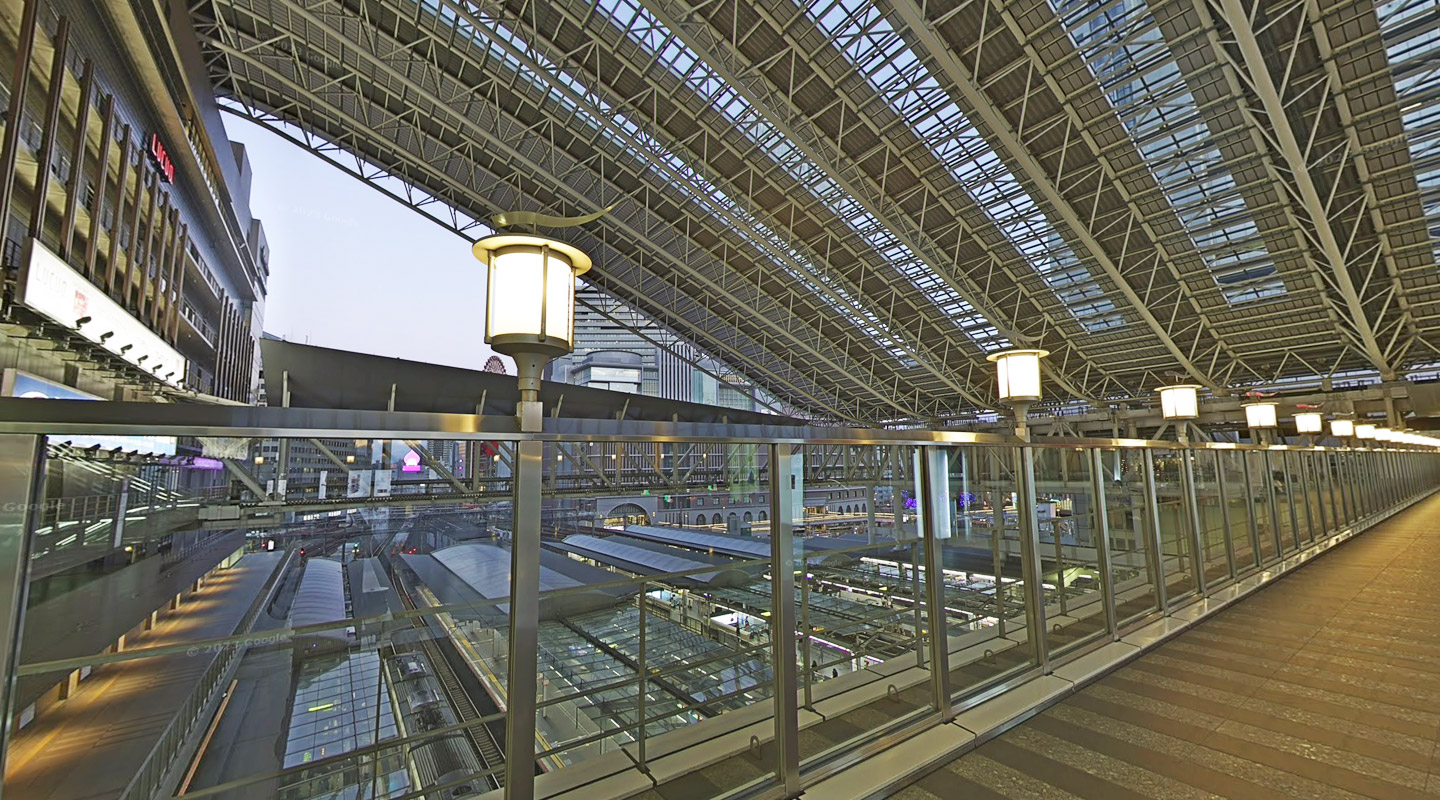 View from inside Osaka Station